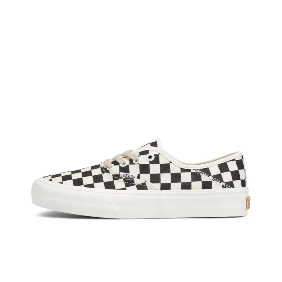 Vans Authentic Устойчивый к истиранию Дышащие Низкие Кроссовки для скейтбординга Унисекс Черный Белый