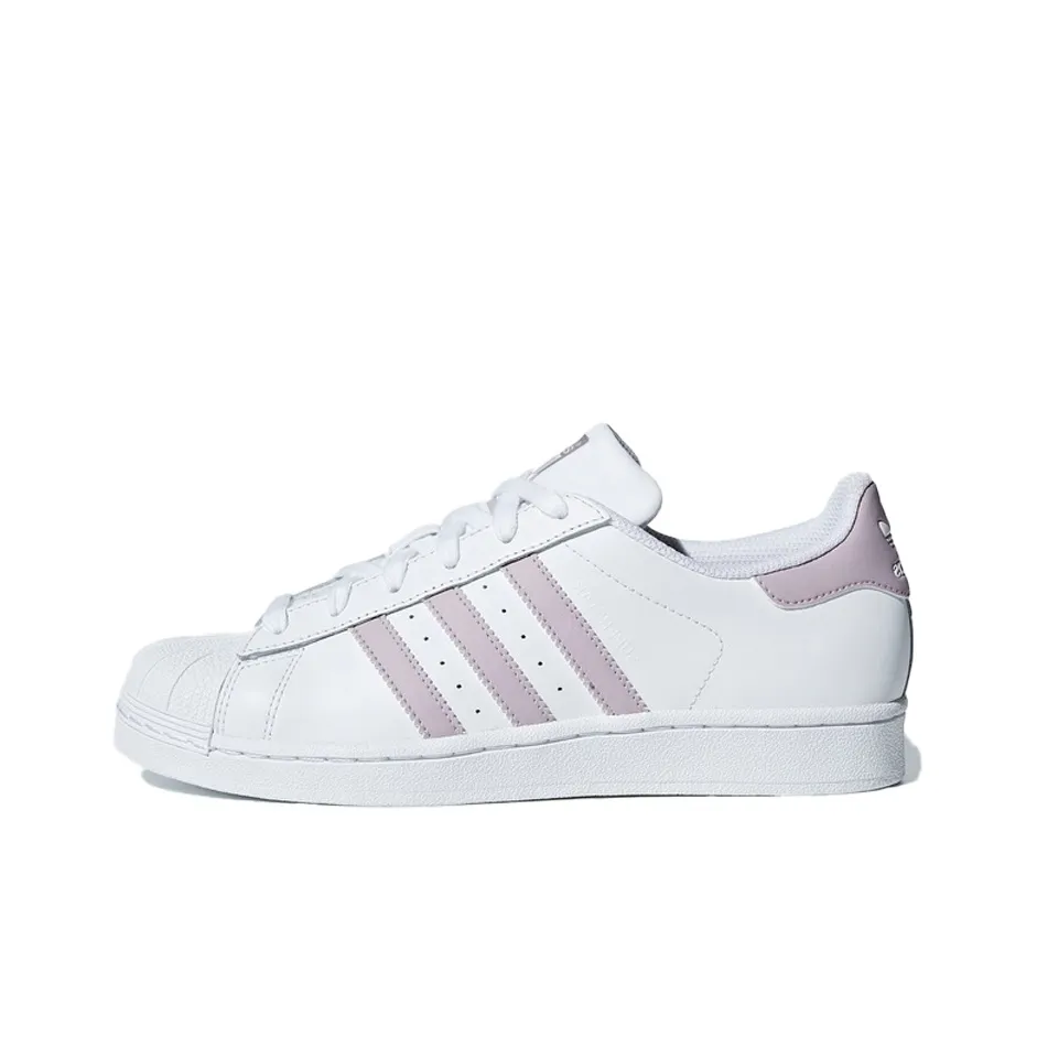 Adidas Originals Superstar Low Топ Скейтборд Кроссовки Женские Фиолетовые Белые