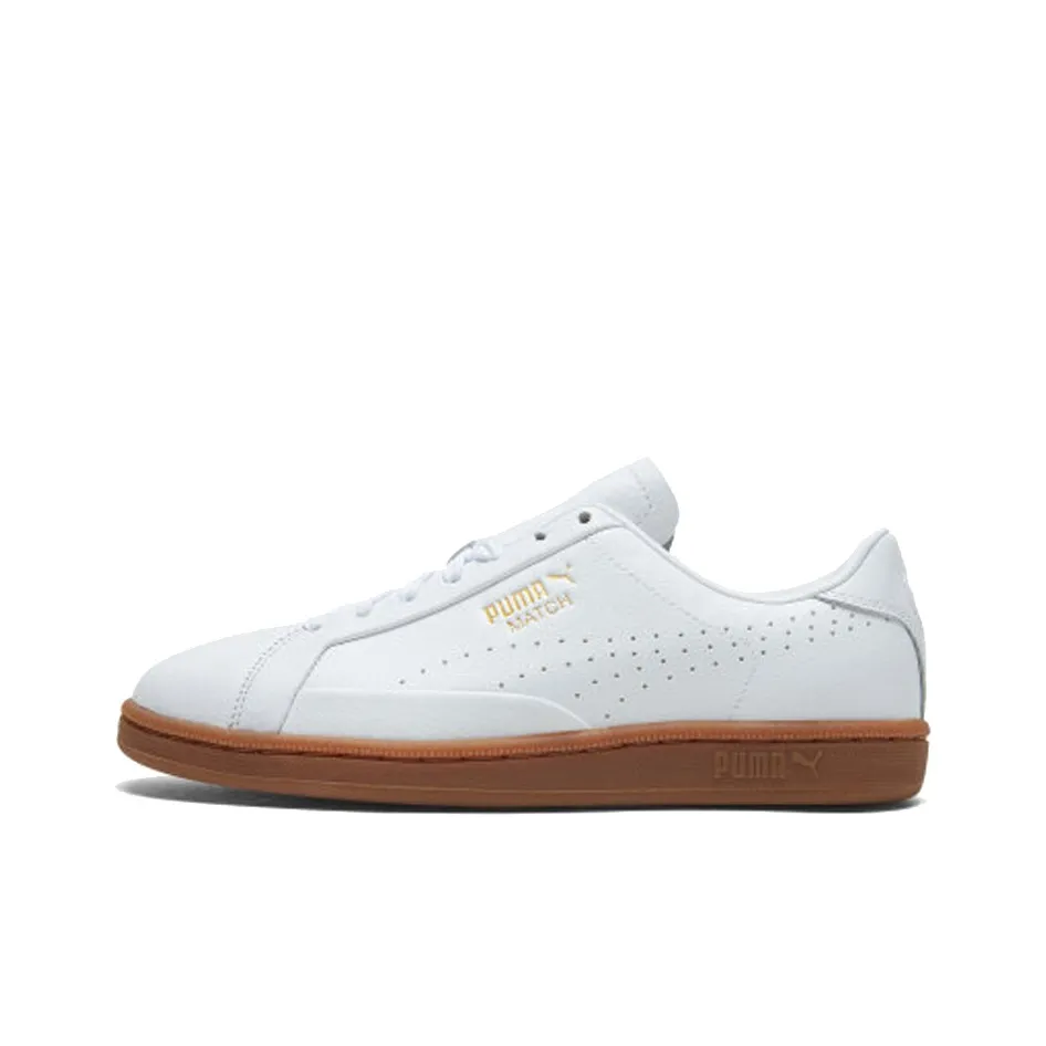 PUMA Match 74 Tumbled Low Скейтборд Кроссовки Unisex Белый Коричневый