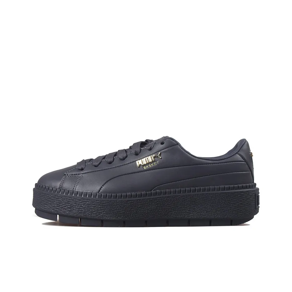 PUMA Platform Trace Premium Low Top Sneakers Black Women's