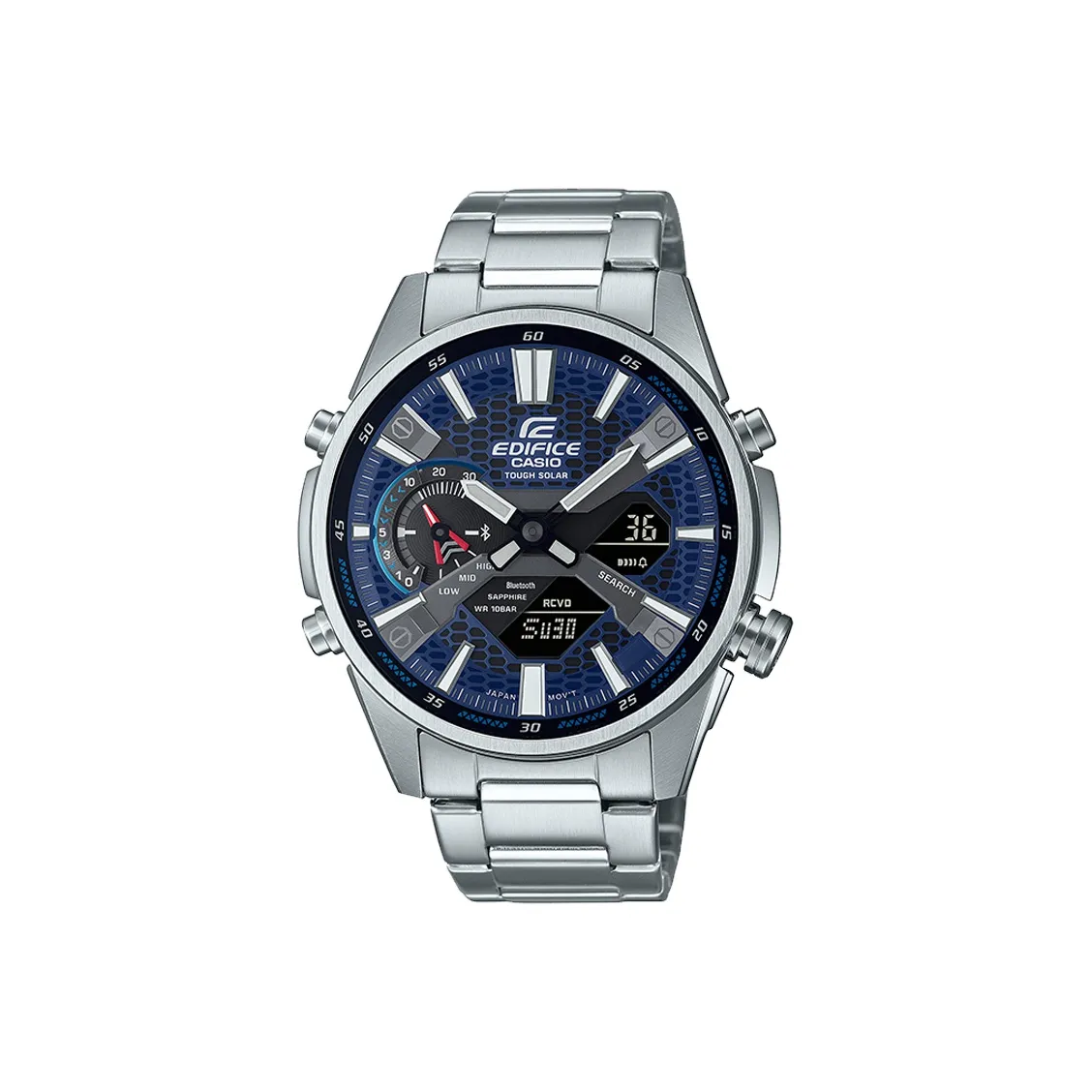 CASIO Solar Power Racing Collection Кварцевый механизм нержавеющая сталь ремешок мужские часы синий циферблат