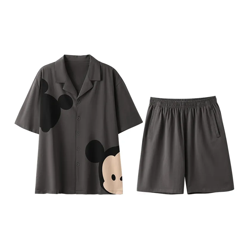 JINGYUN x Disney Pajama Set Men's Longing Gray