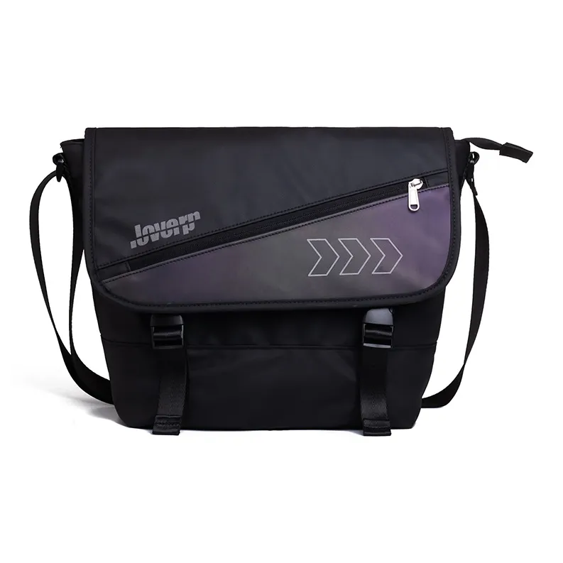 LOVERPUSS Светоотражающий Водонепроницаемый Сумка через плечо Унисекс Черный