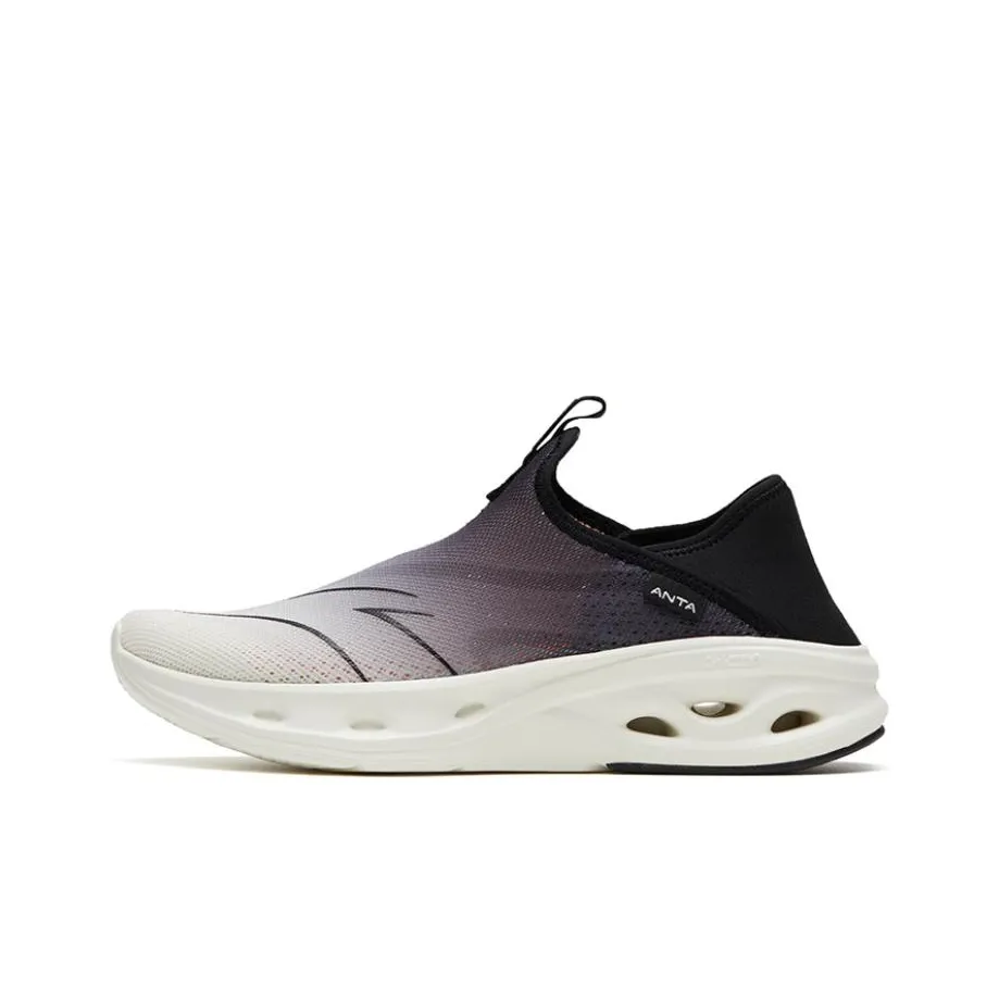 Anta Breathable Lightweight Low Top Casual Shoes Women's Black White
