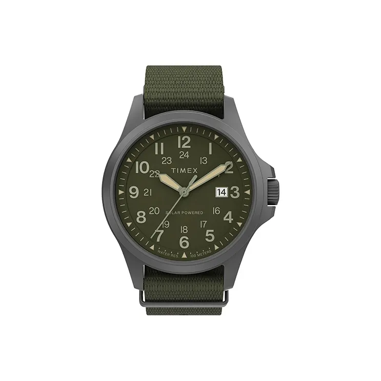 TIMEX Expedition Series Мужские часы Кварцевый механизм Без ремешка 41 мм Зеленый циферблат