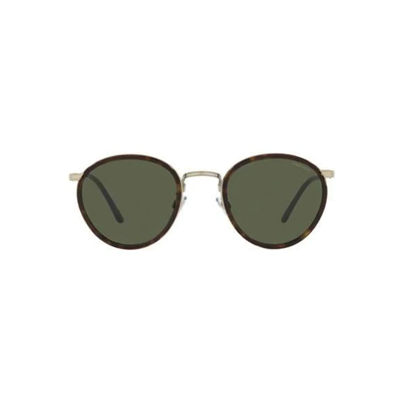 GIORGIO ARMANI Plastic Metal Irregular Shape Sunglasses Men's Black