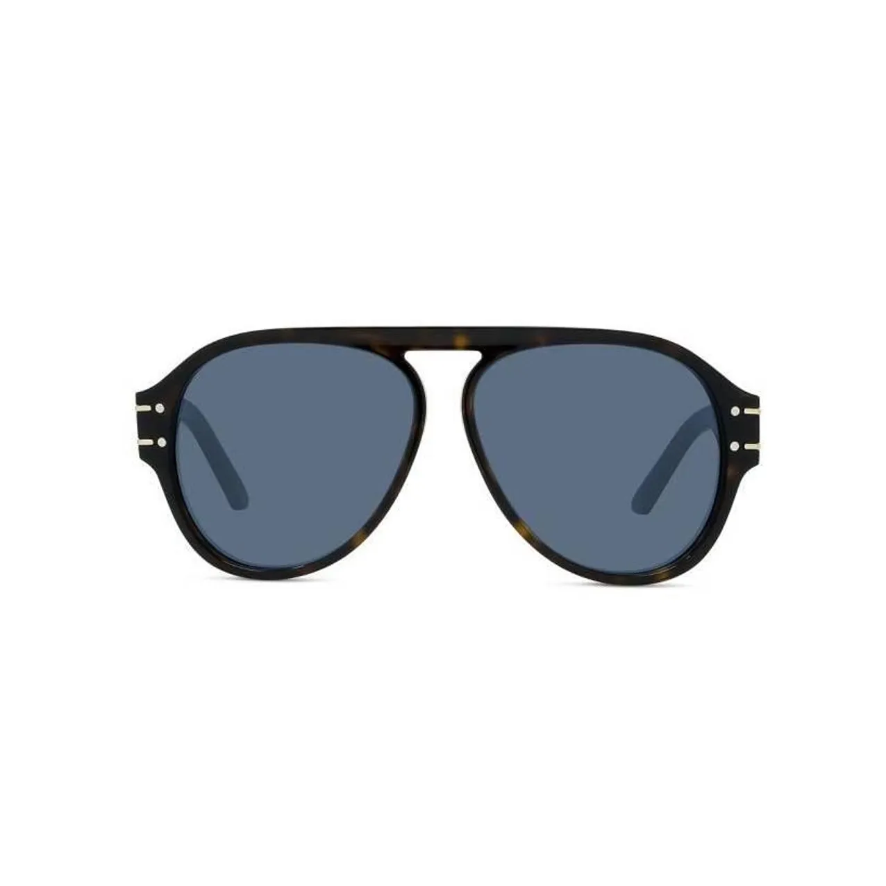 DIOR Acetate Irregular Shape Sunglasses Women's Brown
