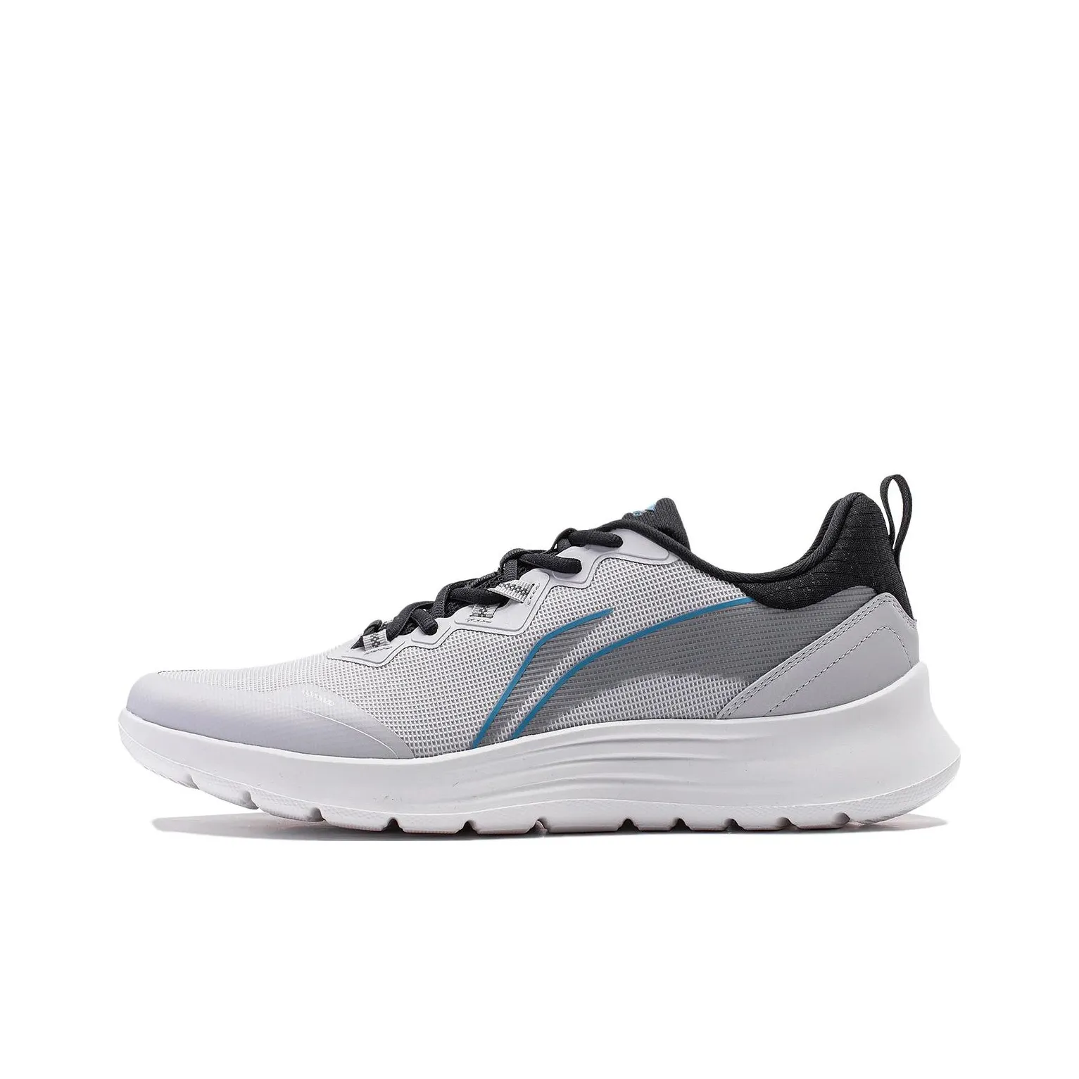 Подкладка Перо устойчивые к истиранию низкий топ беговые кроссовки мужской серый черный