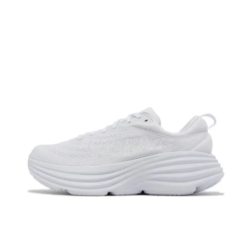HOKA ONE ONE Bondi 8 Беговые кроссовки Низкий Верх Белый Мужские