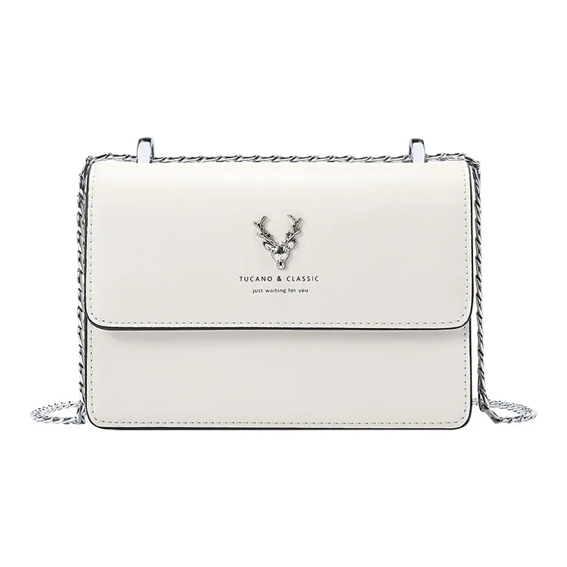 TUCANO Сумка через плечо из коровьей кожи маленькая сумка на плечо женская экрю черная