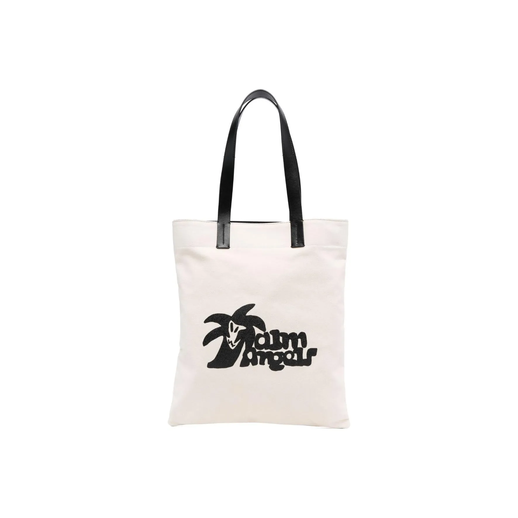 PALM ANGELS Logo print Canvas Tote Bag