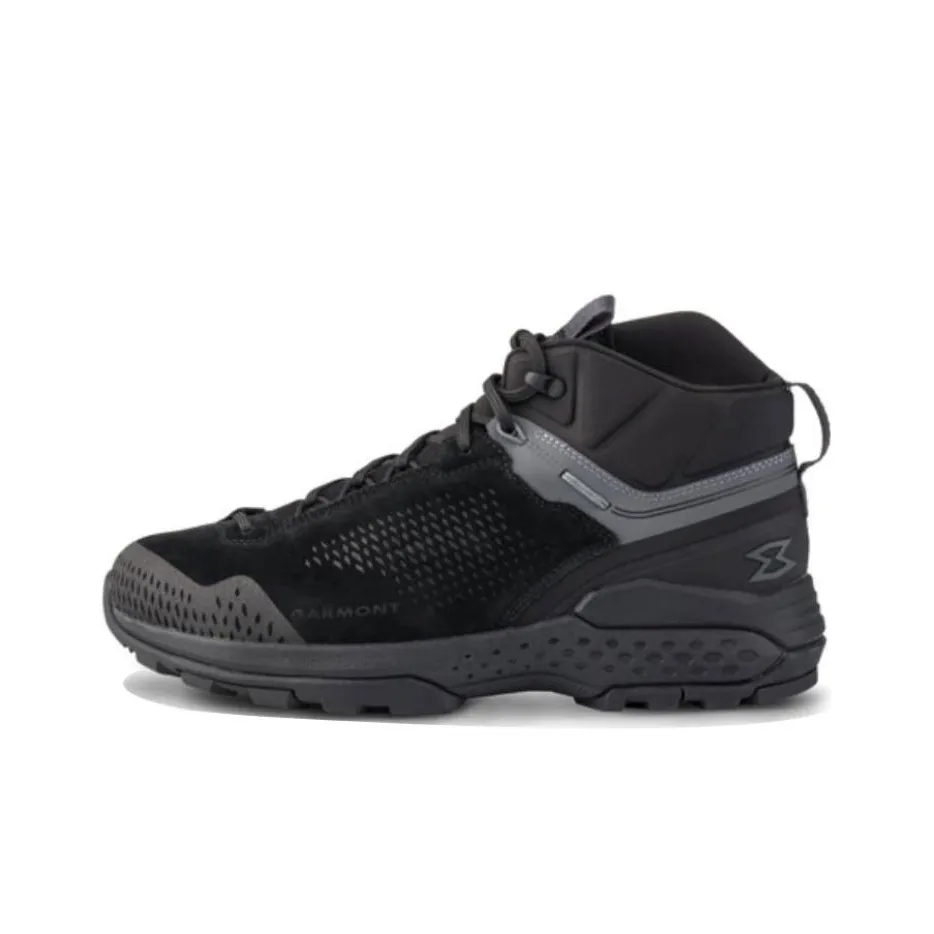 GARMONT T4 Groove Slip-resistant Abrasion-resistant MID Top Streetwear Unisex Black ГАРМОНТ T4 Groove Противоскользящий Устойчивый к истиранию MID Топ Уличная обувь Унисекс Черный