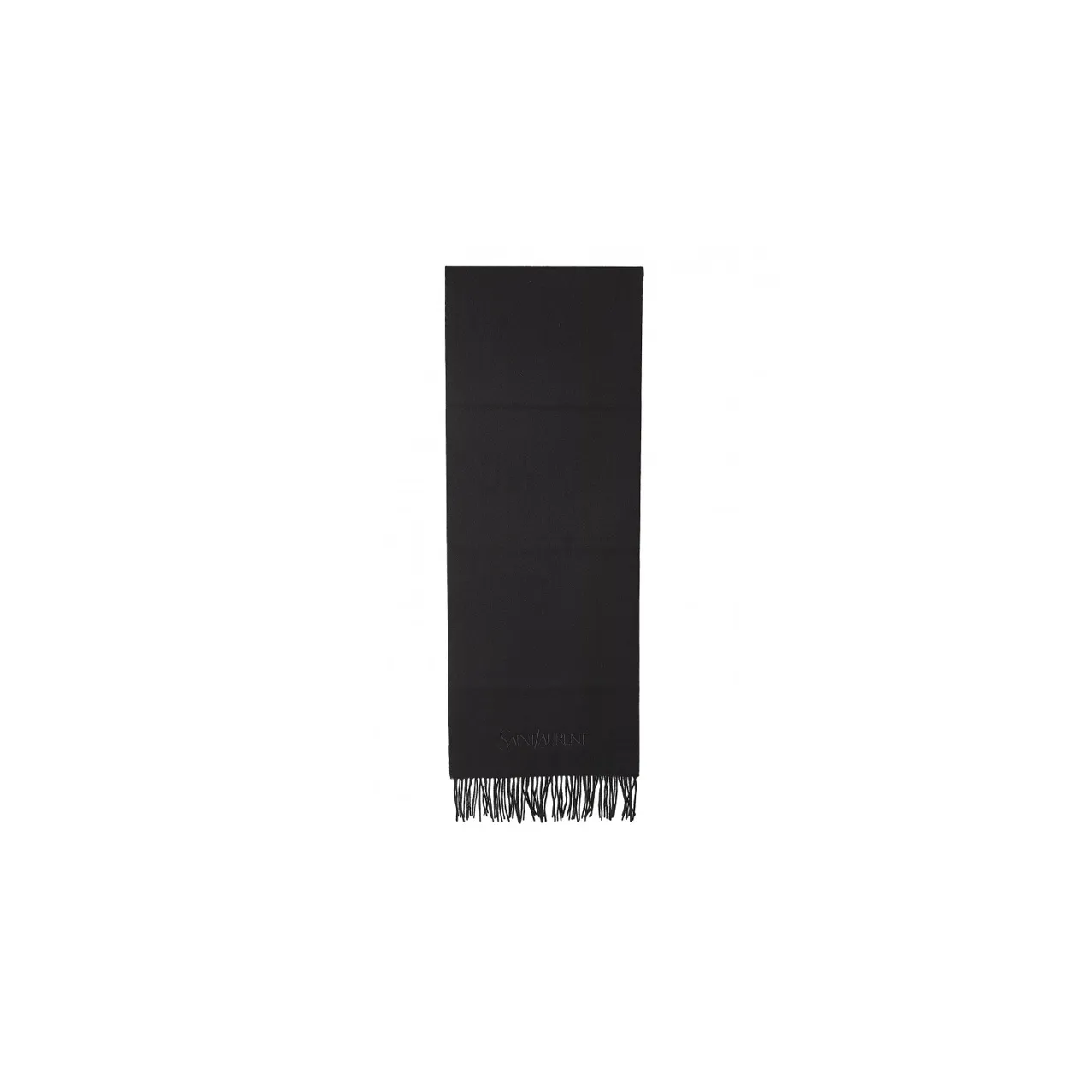 SAINT LAURENT Logo Embroidered Scarf