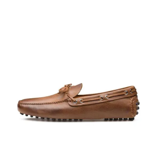 Car Shoe Лоферы на резиновой подошве Низкий Топ Коричневый Мужские