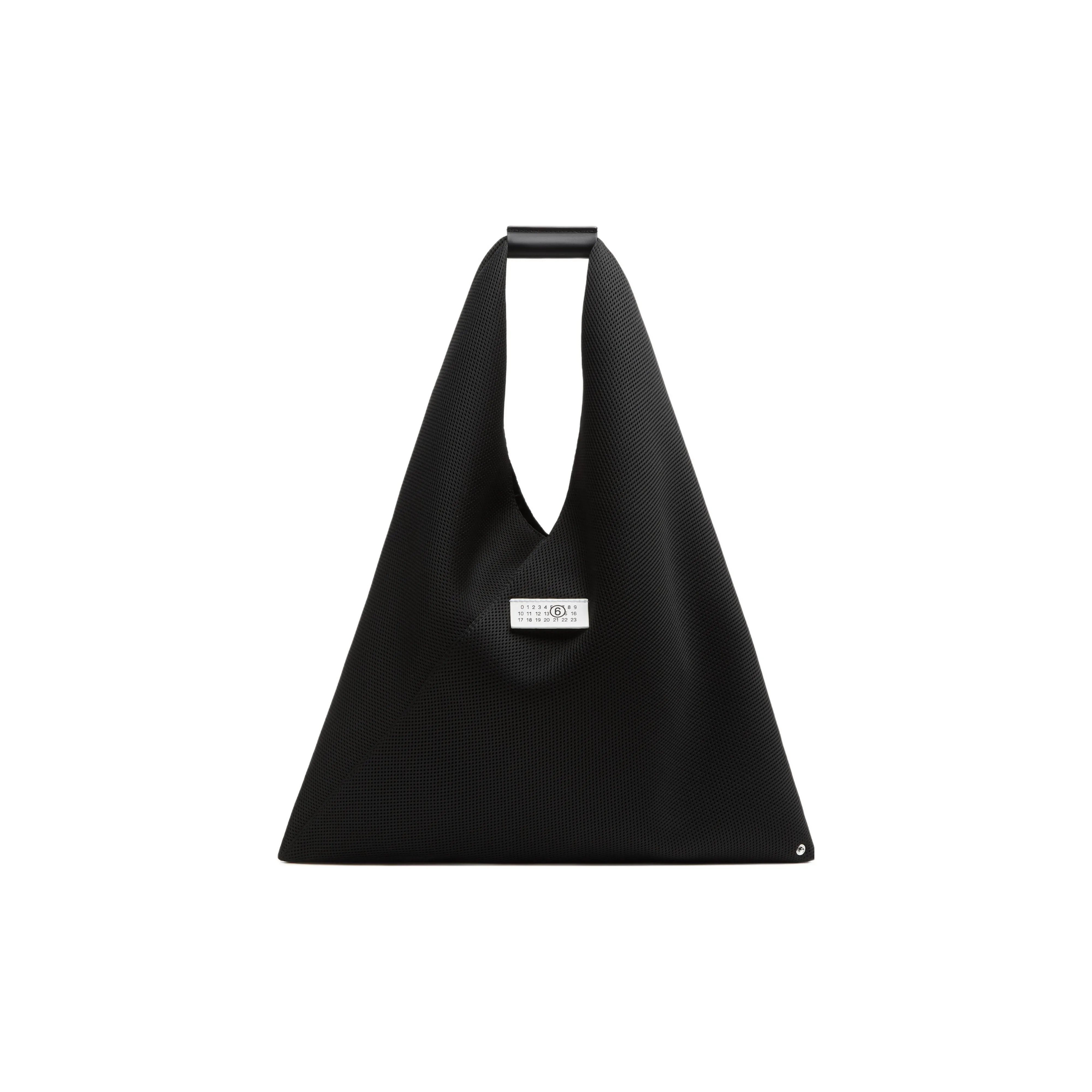 MM6 MAISON MARGIELA Полиэстеровая сетчатая сумка сумка на одно плечо среднего размера унисекс черная