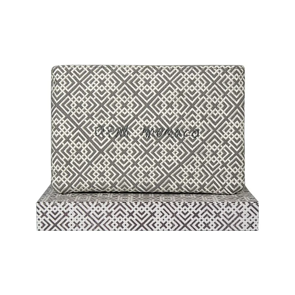 Apm Monaco Canvas Bag Clutch Mini Women's Black Gray Apm Monaco Холщовая сумка клатч мини женская черный серый