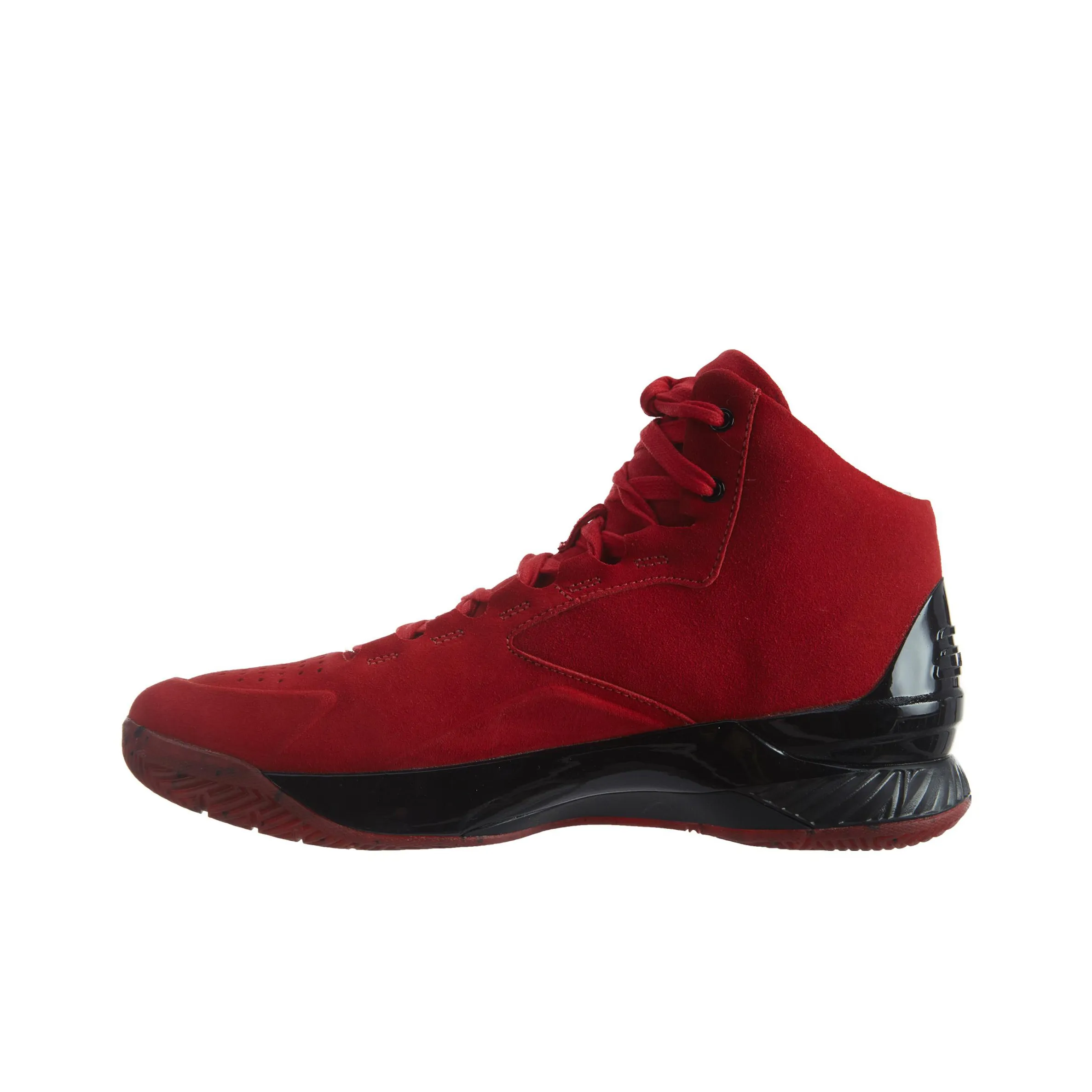 Under Armour Curry 1 Lux Curry 1 Амортизация Износостойкий MID Баскетбольные кроссовки Мужской Красный