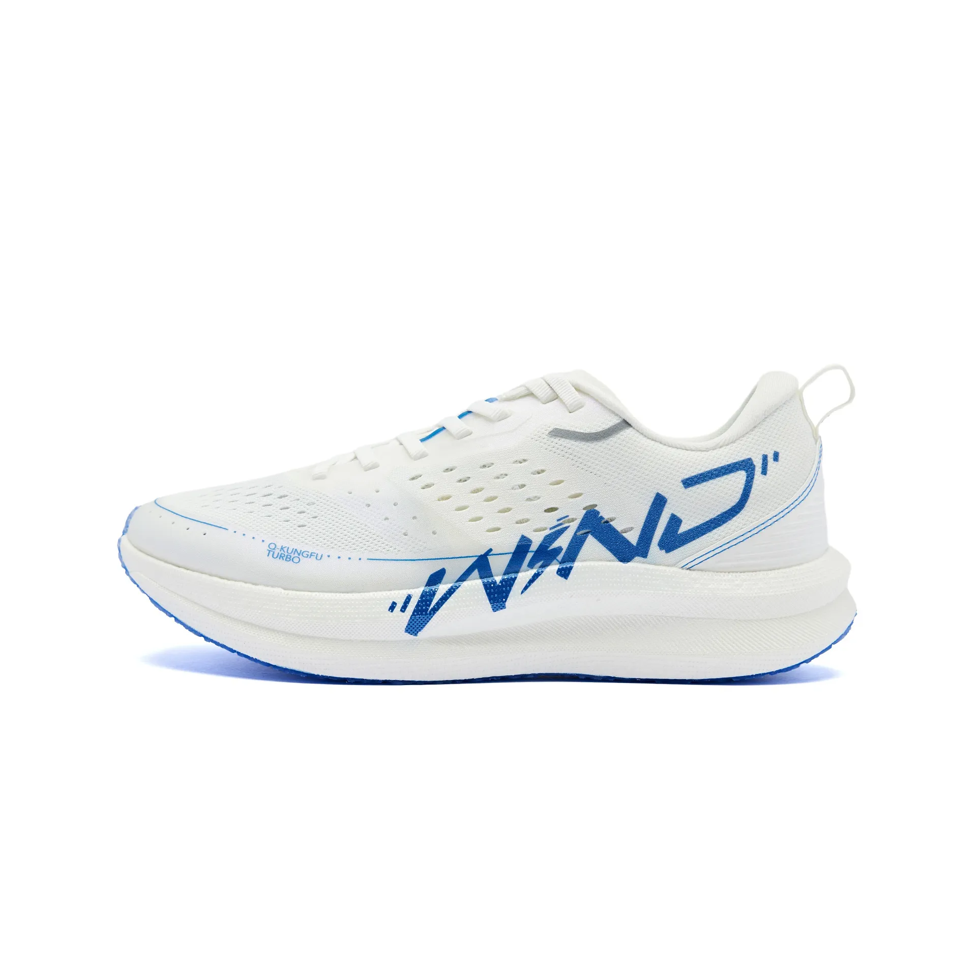 QIAODAN Strong Wind SE Strong Wind Blowing Running Shoes Men's Low top White Blue