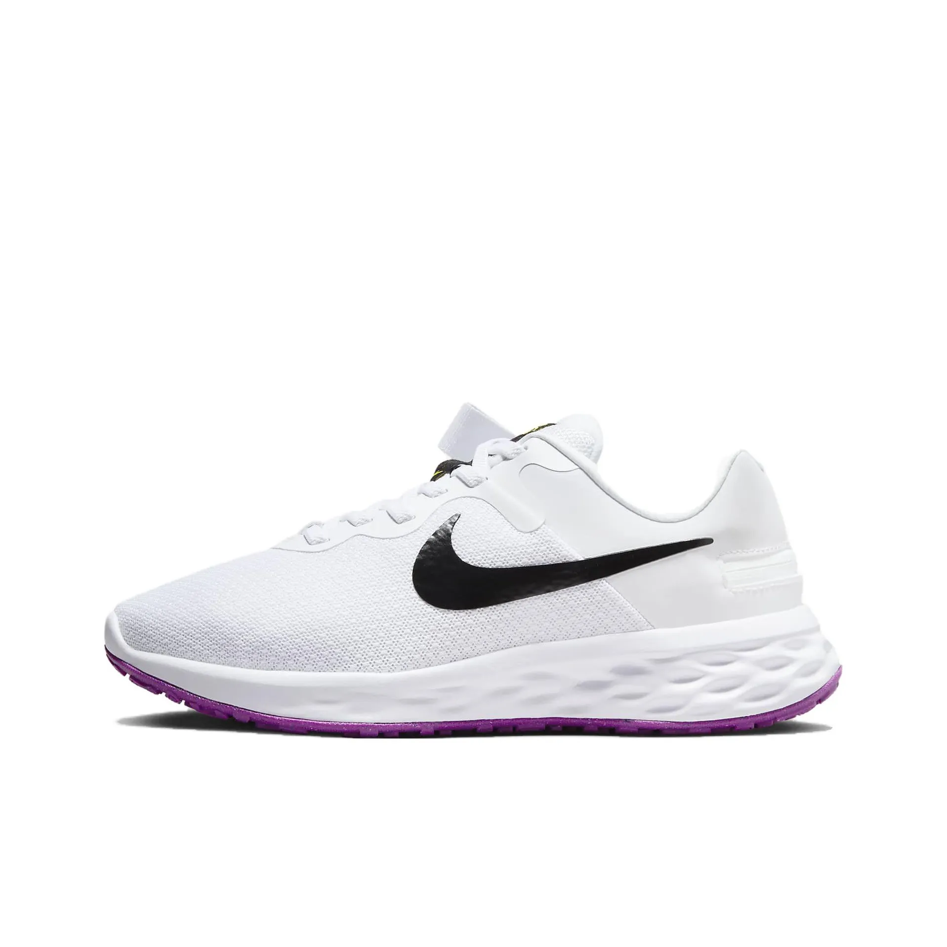 Nike Revolution 6 FlyEase Next Nature 'White Black Purple' Women's