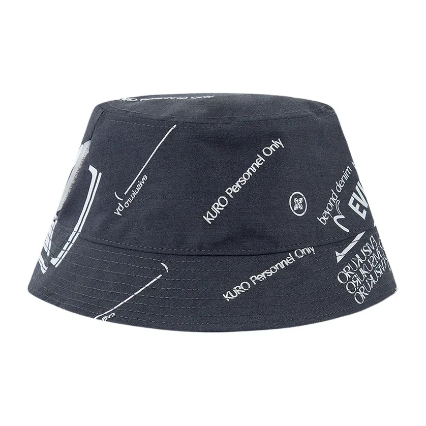 EVISU Шляпы ведра Темно-серый Унисекс