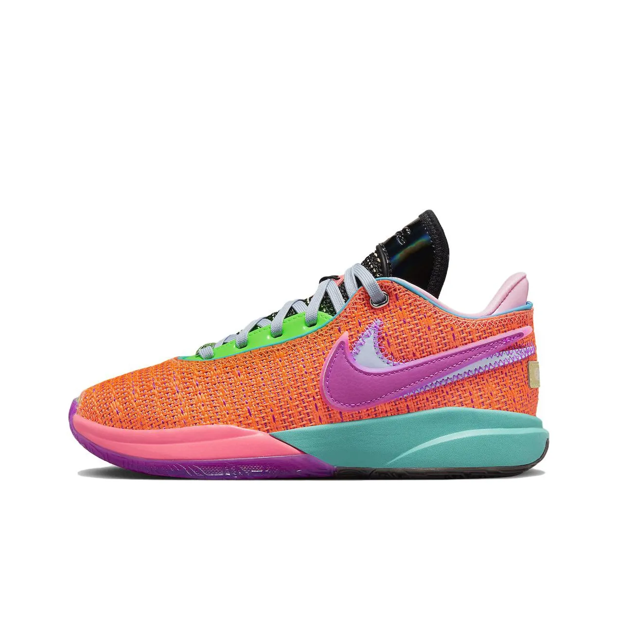 Nike LeBron 20 Chosen 1 Противоскользящие и Устойчивые к Износу Низкие Баскетбольные Кроссовки Мужские Оранжевые