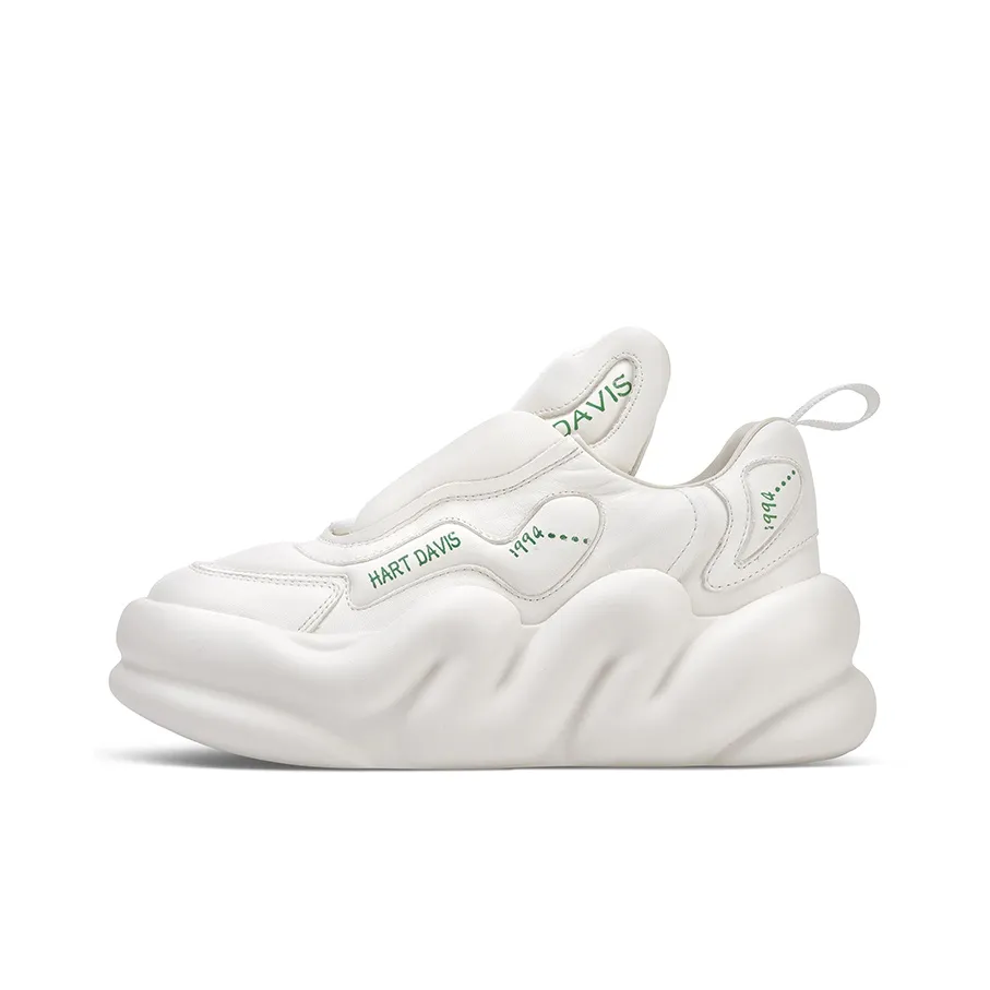 HART DAVIS Cloud Series Low Top Skateboard Shoes Unisex White
