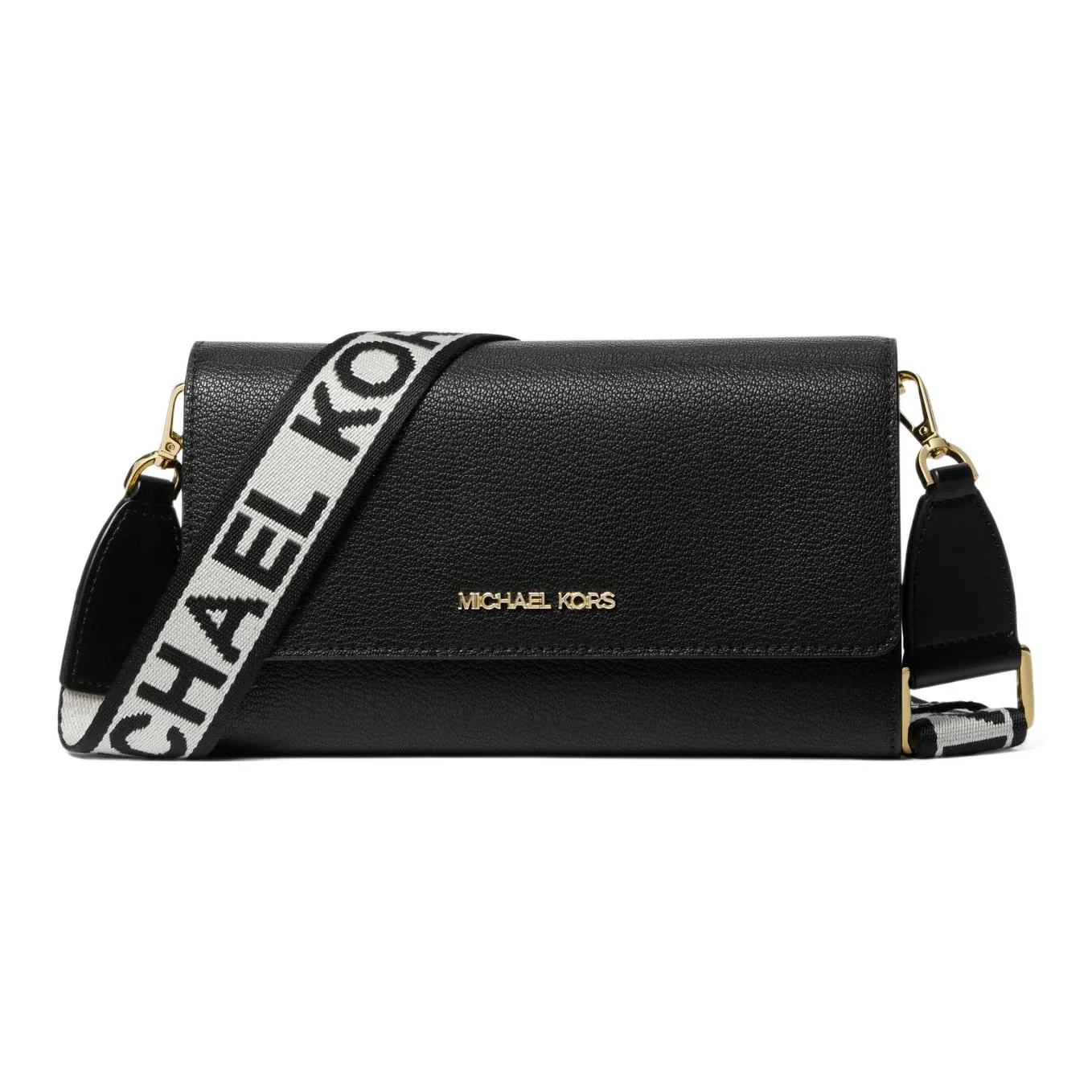 MICHAEL KORS Jet Set Кожа Сумка через плечо Большая Женская Черная