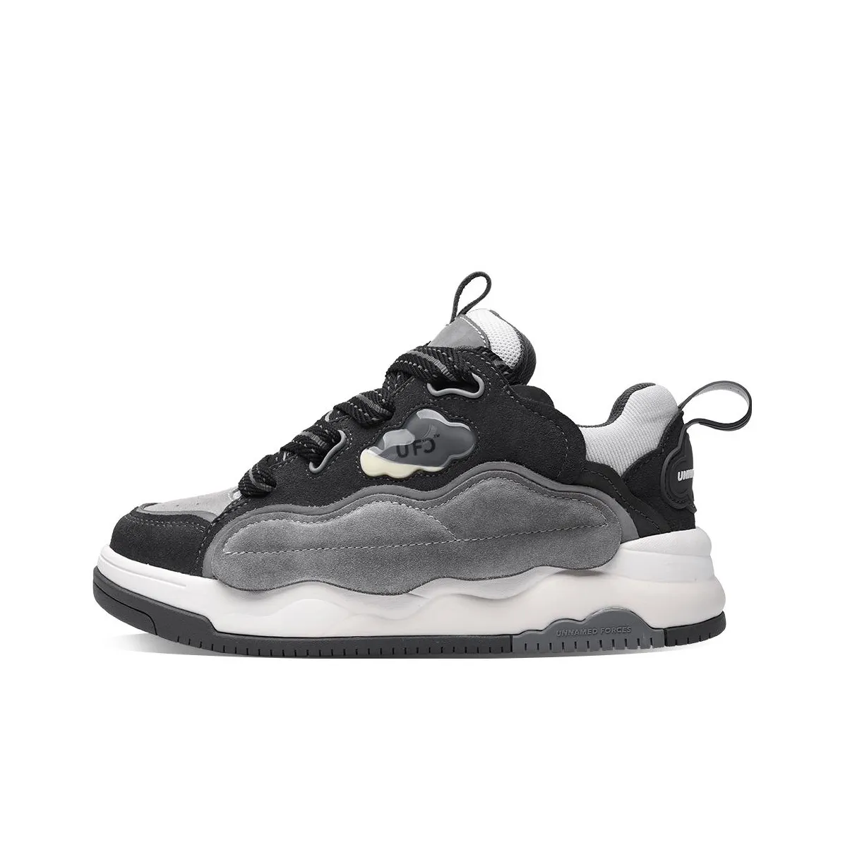 UNNAMED FORCES Облако Пухлые туфли Низкий Топ Модная Повседневная Скейтборд Обувь Унисекс Серый