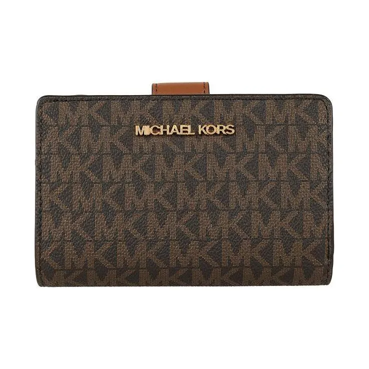 MICHAEL KORS PVC Polyvinyl Chloride Leather Wallet Women's Brown