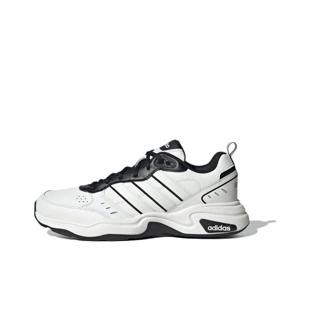 Adidas Neo Strutter Shock Absorbers Slip-resistant Abrasion-resistant Low Top Casual Shoes Unisex White Black Adidas Neo Strutter Shock Absorbers Slip-resistant Abrasion-resistant Низкий Топ Повседневная Обувь Унисекс Белый Черный