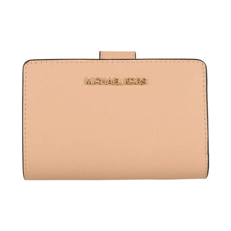 MICHAEL KORS Leather Wallet Regular Women's Apricot Pink