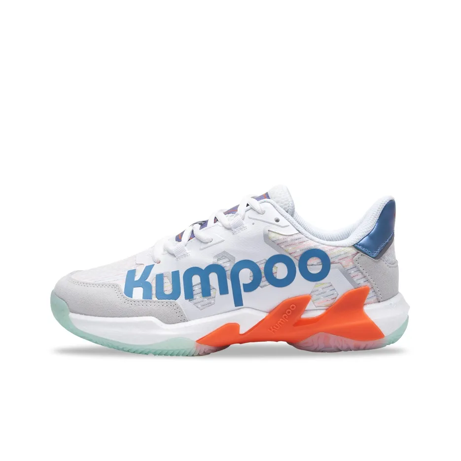 KUMPOO Yufeng Амортизация Противоскользящее покрытие Поддержка Баланс Низкий Топ Бадминтон Обувь Унисекс Белый Серый Синий