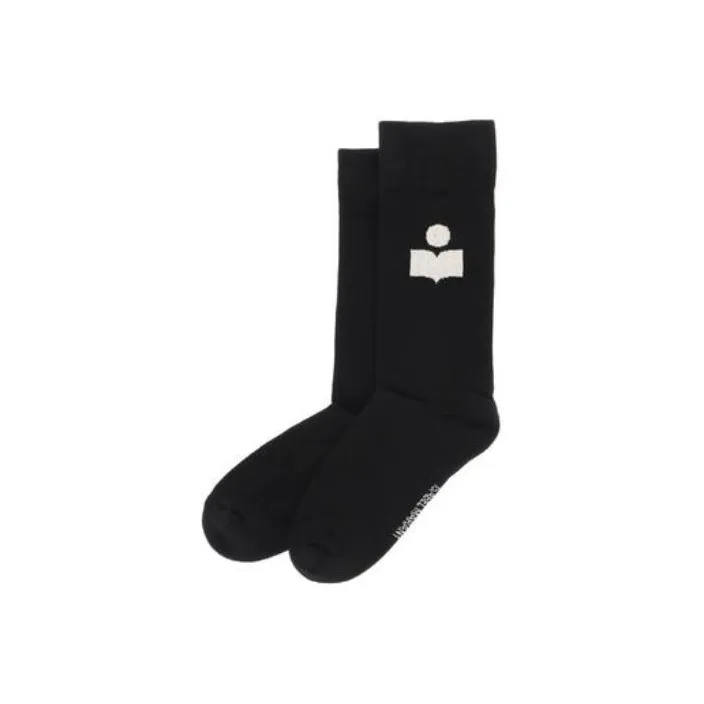 ISABEL MARANT Logo Intarsia Knitted Socks