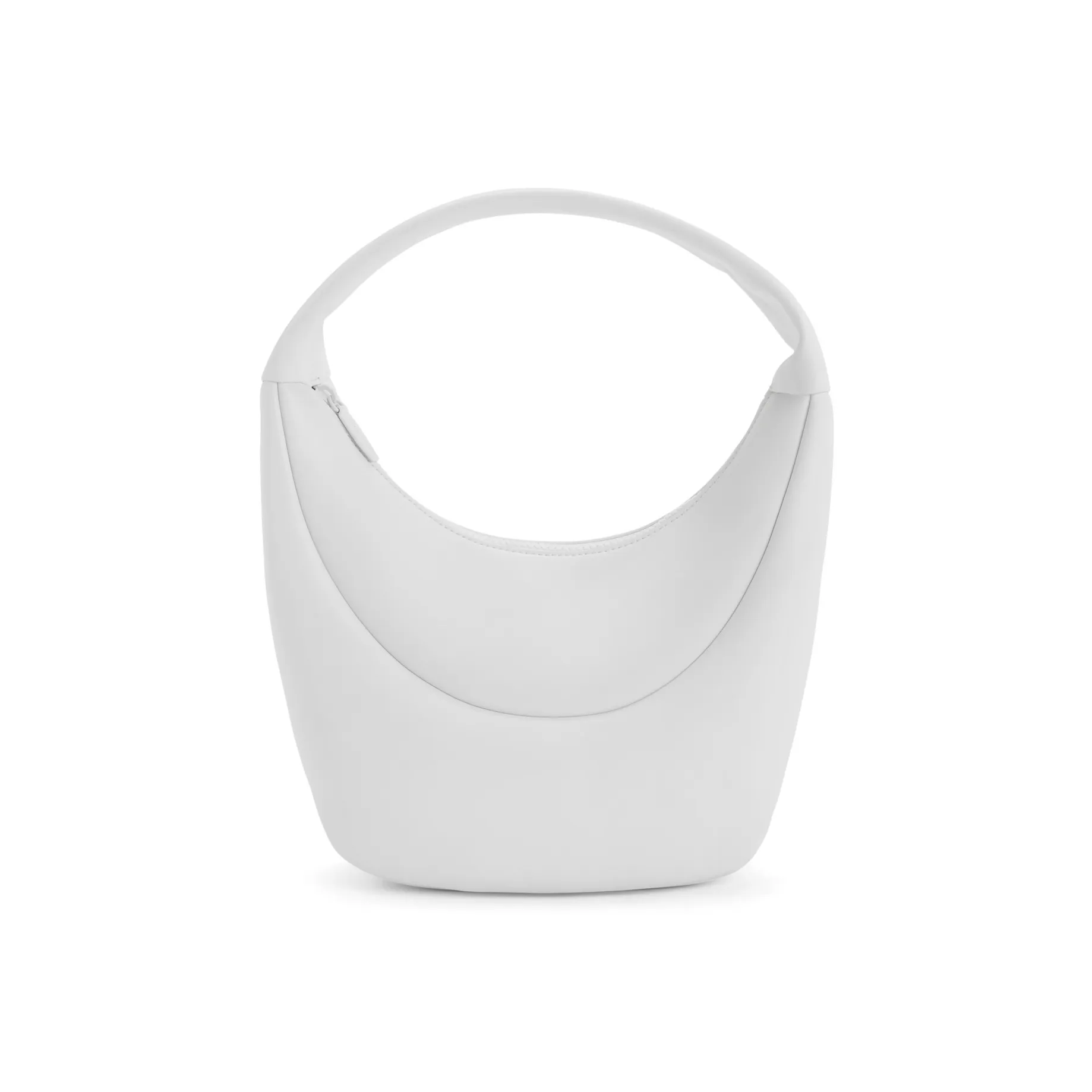 CHARLES KEITH Полиуретан Charles Keith Сумка Плечевая Сумка Полумесяц Сумка Средняя Женская Белая Черная