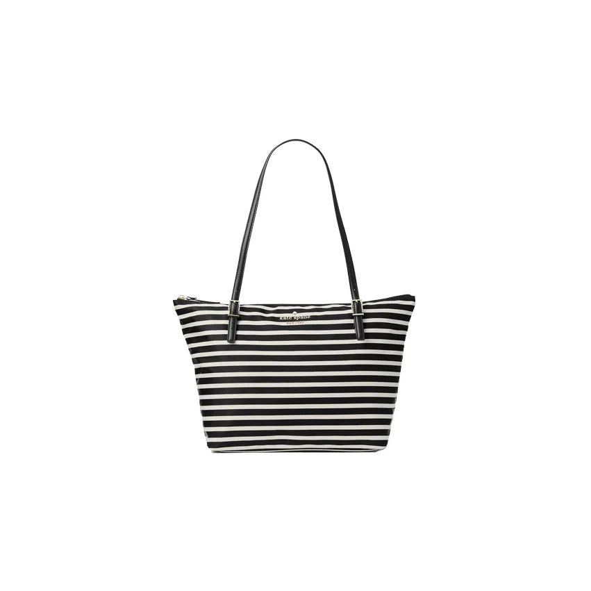 Kate Spade Nylon With Smooth Leather Trim One Shoulder Handbags Regular Women's Black