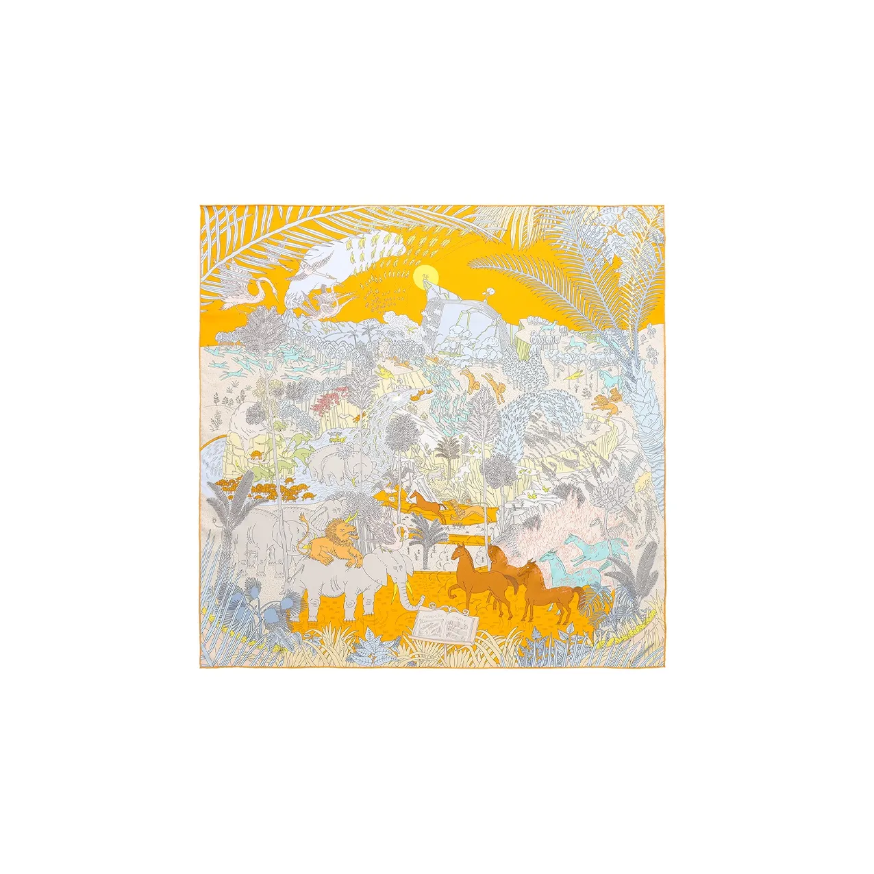 HERMES Carre Silk Scarves Women's