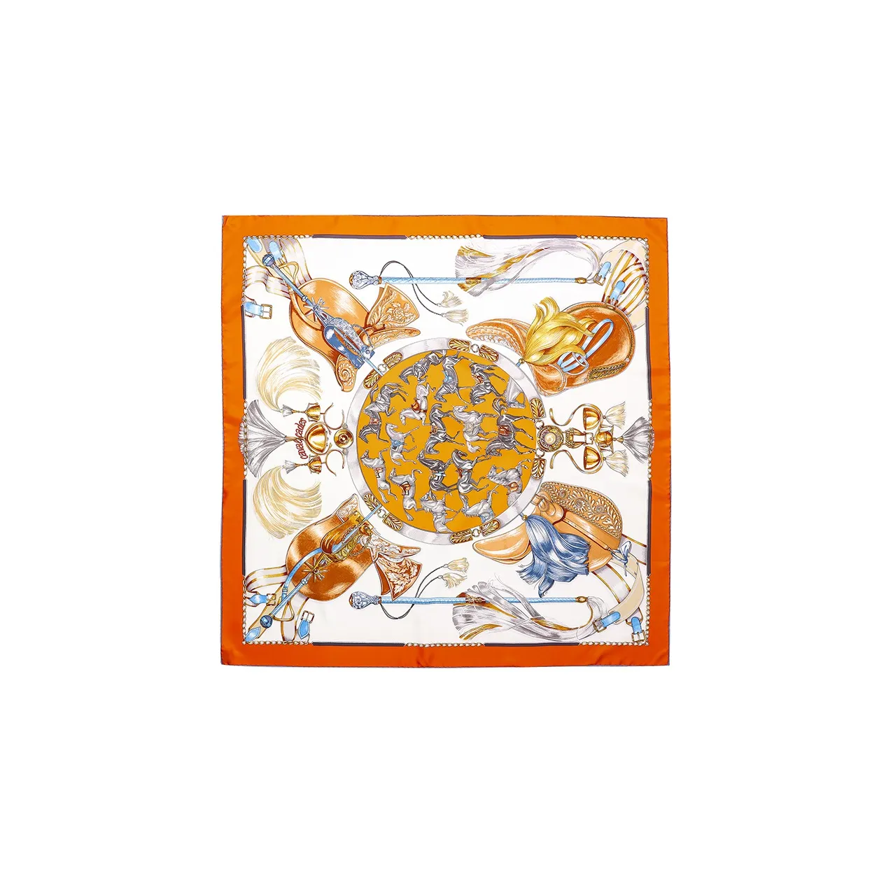 HERMES Cavalcades Silk Scarves Women's