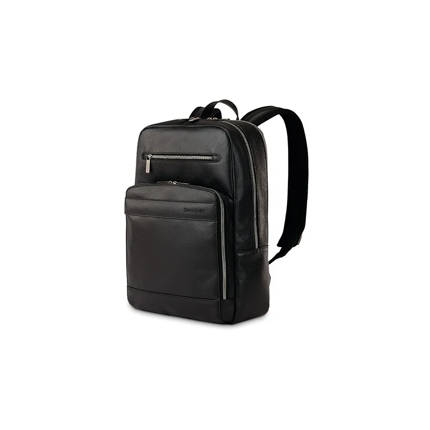 SAMSONITE Кожа Ноутбук Сумка Рюкзак Мужской Черный