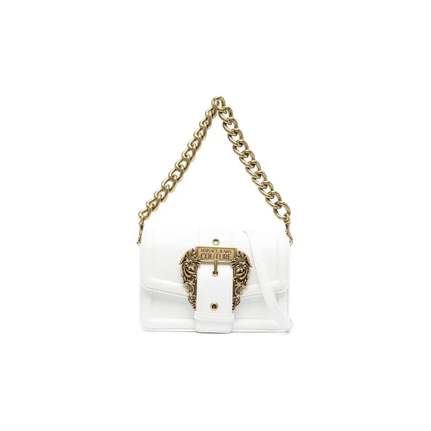 VERSACE JEANS COUTURE Полиуретан Портативная Сумка через плечо Сумка на плечо Женская Белая