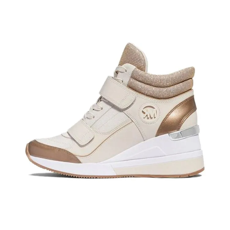 MICHAEL KORS Gentry Slip-Resistant High-Top Casual Shoes Women's Beige