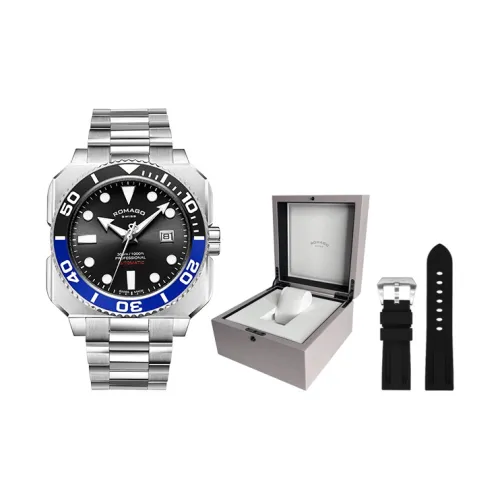 ROMAGO Автоматический Механический Movement Мужские Часы Deep Dive Collection 46mm*53mm*16,5mm Черные