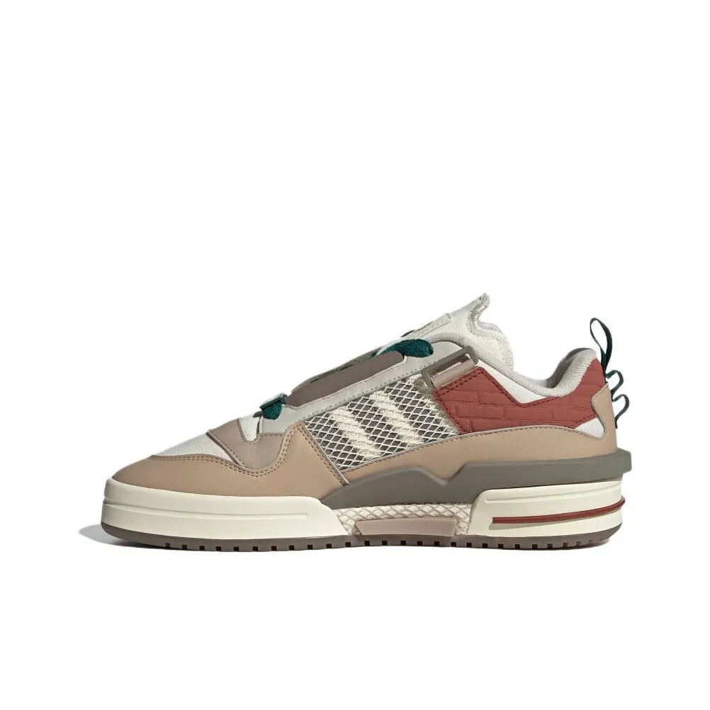 Adidas Originals FORUM Skateboard Shoes Unisex Low Top Red/White/Khaki
