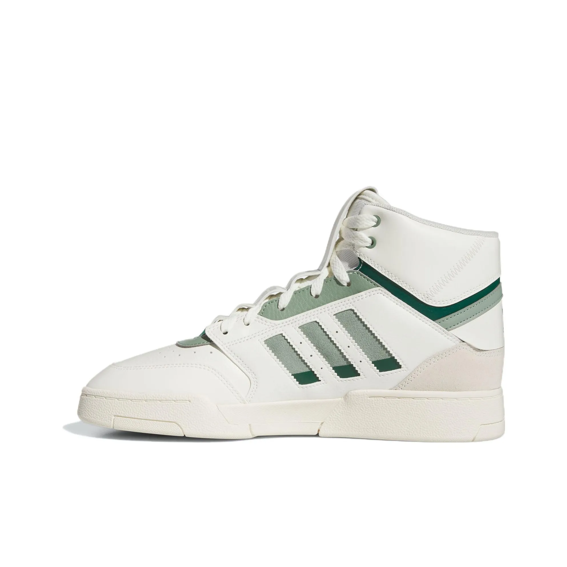 Adidas Originals Drop Step XL Устойчивые к истиранию высокие кроссовки для скейтбординга Мужские Белые Зеленые