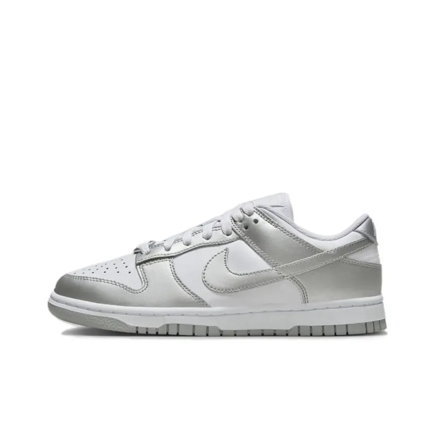 Nike Dunk Low Top Скейтборд Кроссовки Женские Серый Белый