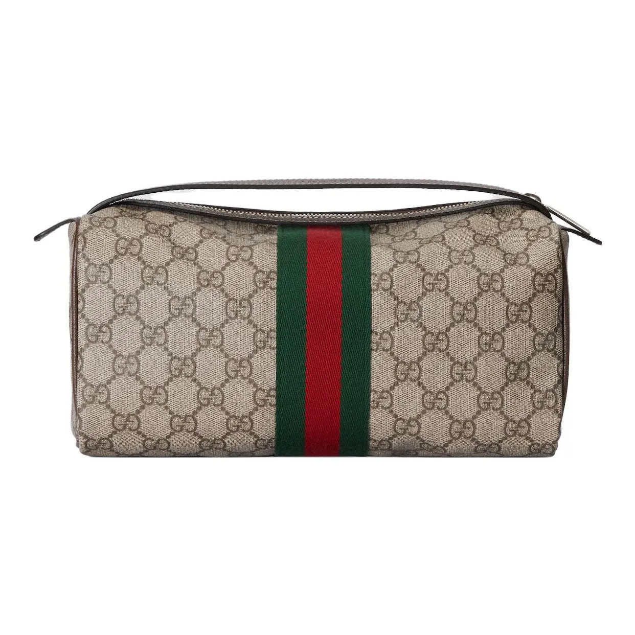 GUCCI Canvas Clutch Storage Bag Men's Brown