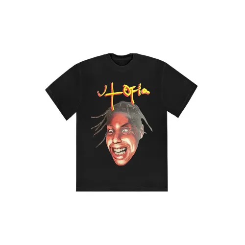 TRAVIS SCOTT Travis Scott SS23 UTOPIA ограниченная серия Черная унисекс футболка
