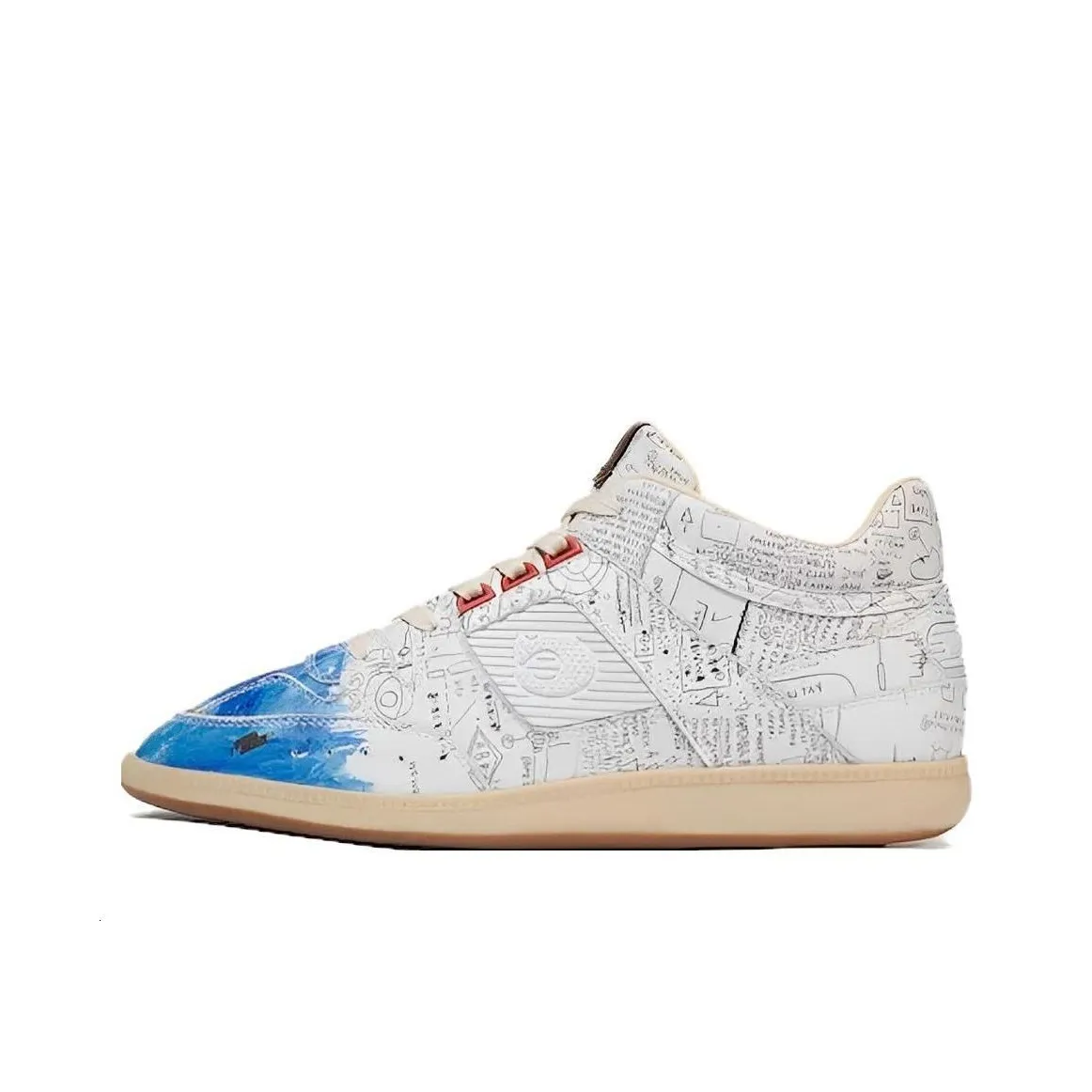 COACH MID Топ Скейтборд Кроссовки Мужские Белые Синие