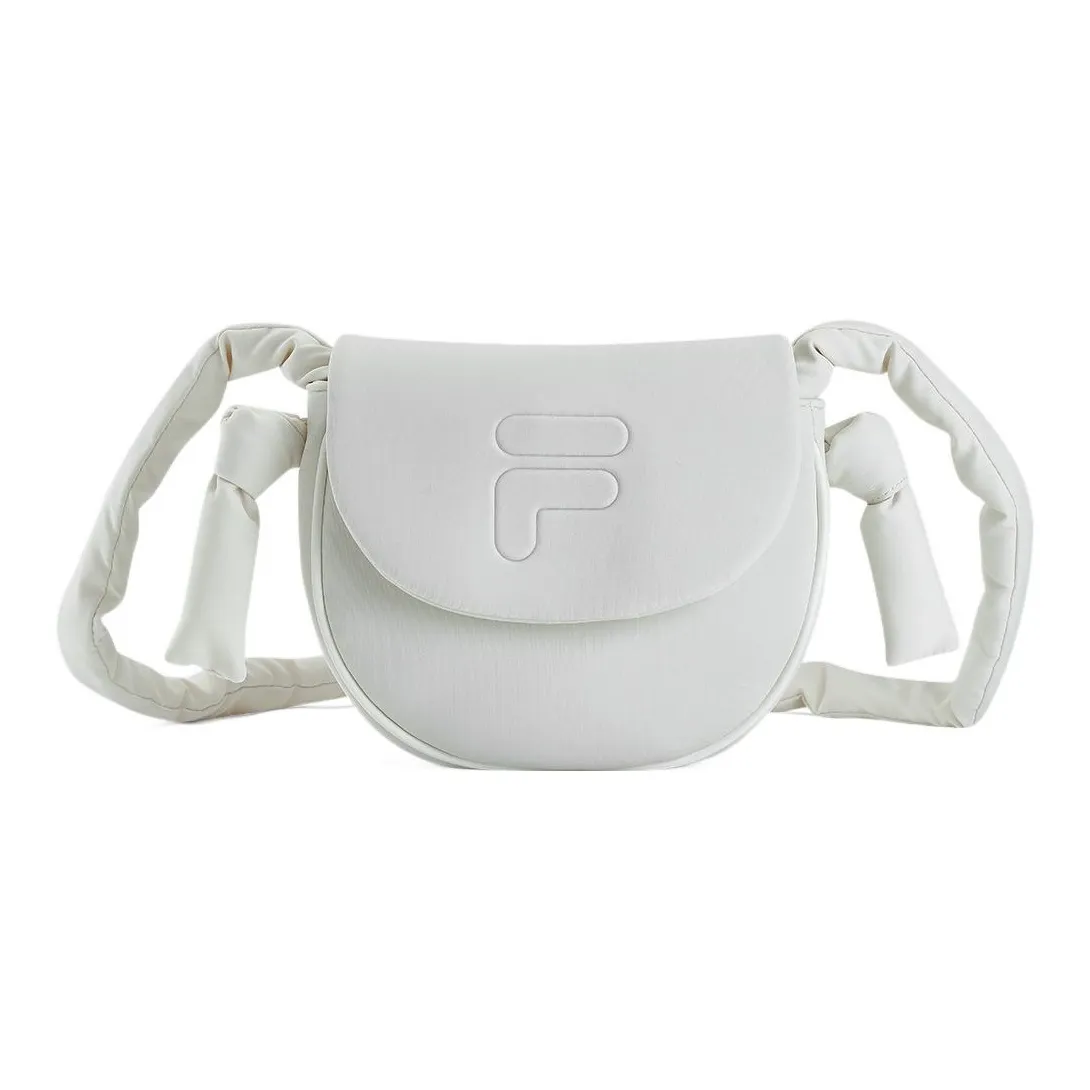 FILA FUSION ПУ (полиуретан) текстиль седло сумка плечевая сумка маленькая женская экрю