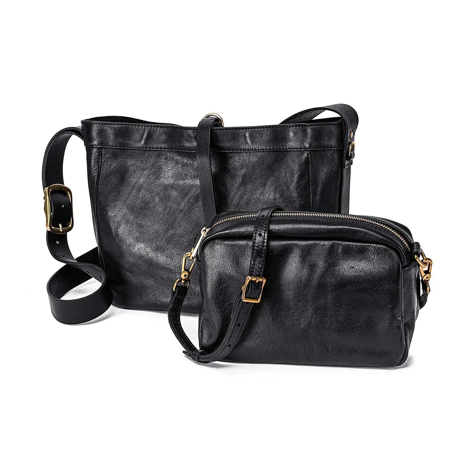 Ace Paul Корова Кожа Комбинированная Сумка Сумка через плечо Большая Унисекс Черная