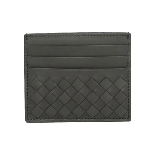 Bottega Veneta Телячья кожа Держатель для карт Стандартный Мужской Серый